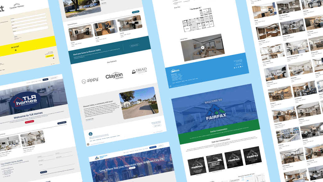 Screenshots of the new PowerSlide websites